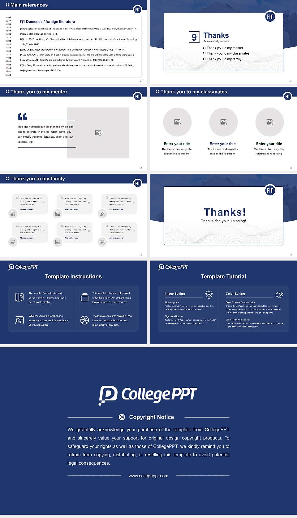 Fashion Institute of Technology Graduation Thesis Defense PPT Template16:9 ratio PPT effect preview image7