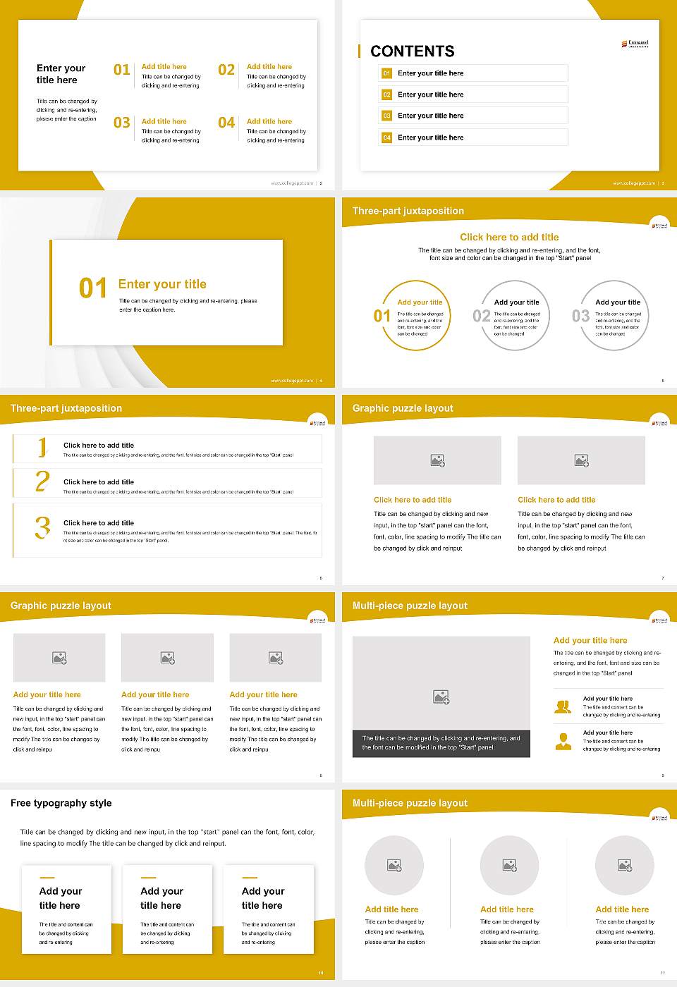Emmanuel University Academic Presentation/Research Findings Report PPT Template16:9 ratio PPT effect preview image2