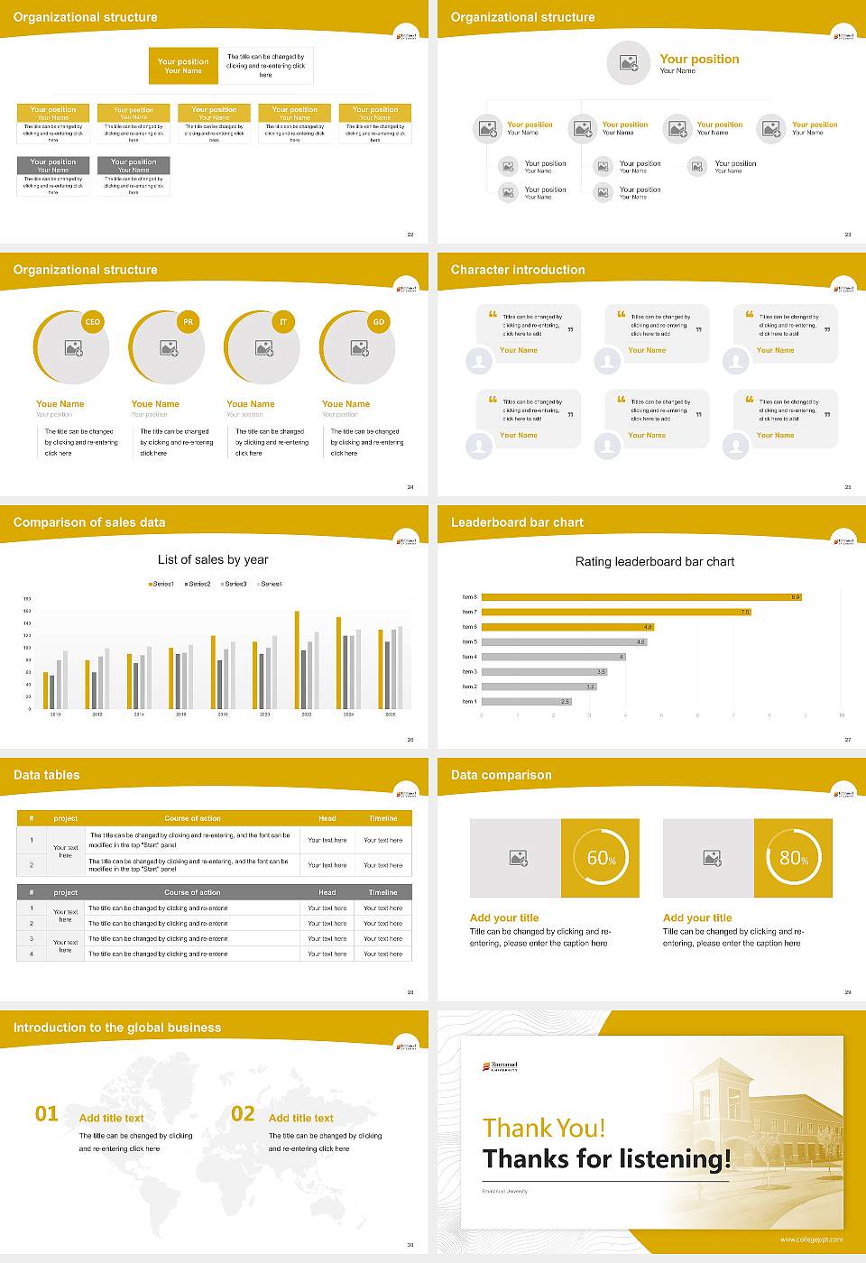 Emmanuel University Academic Presentation/Research Findings Report PPT Template16:9 ratio PPT effect preview image4