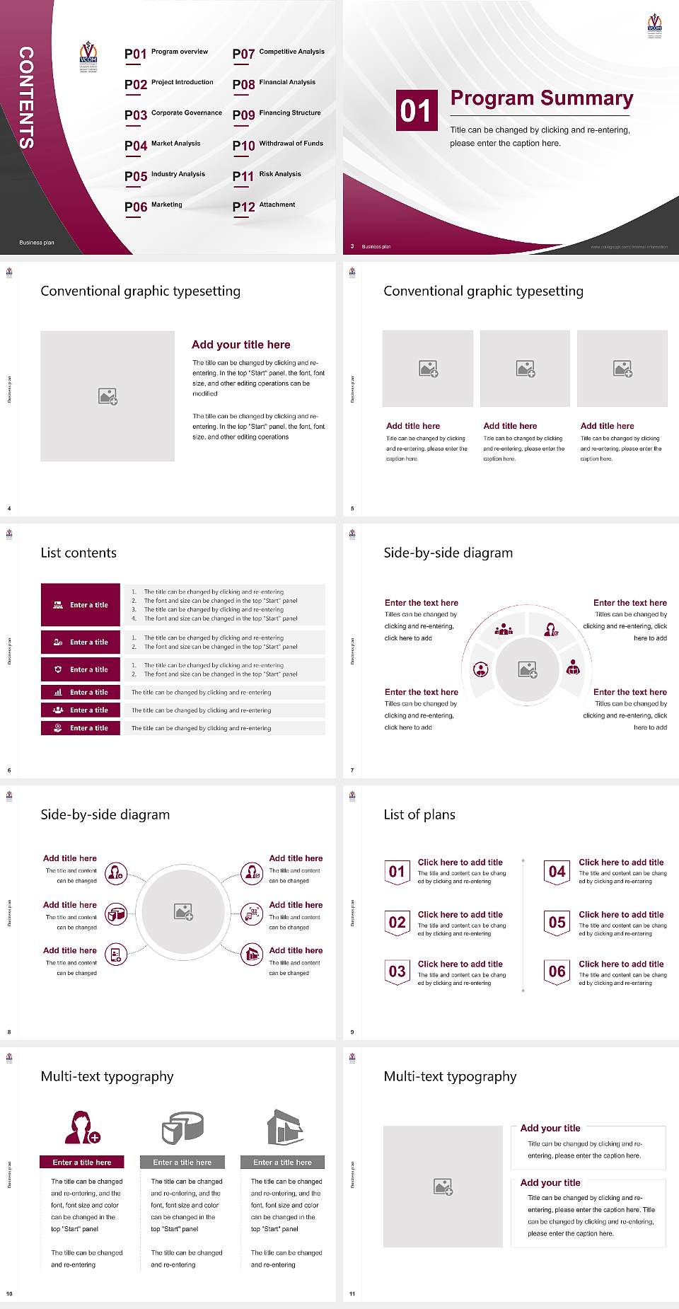 VCOM-Carolinas Campus Competition/Entrepreneurship Contest PPT Template4:3 ratio PPT effect preview image2