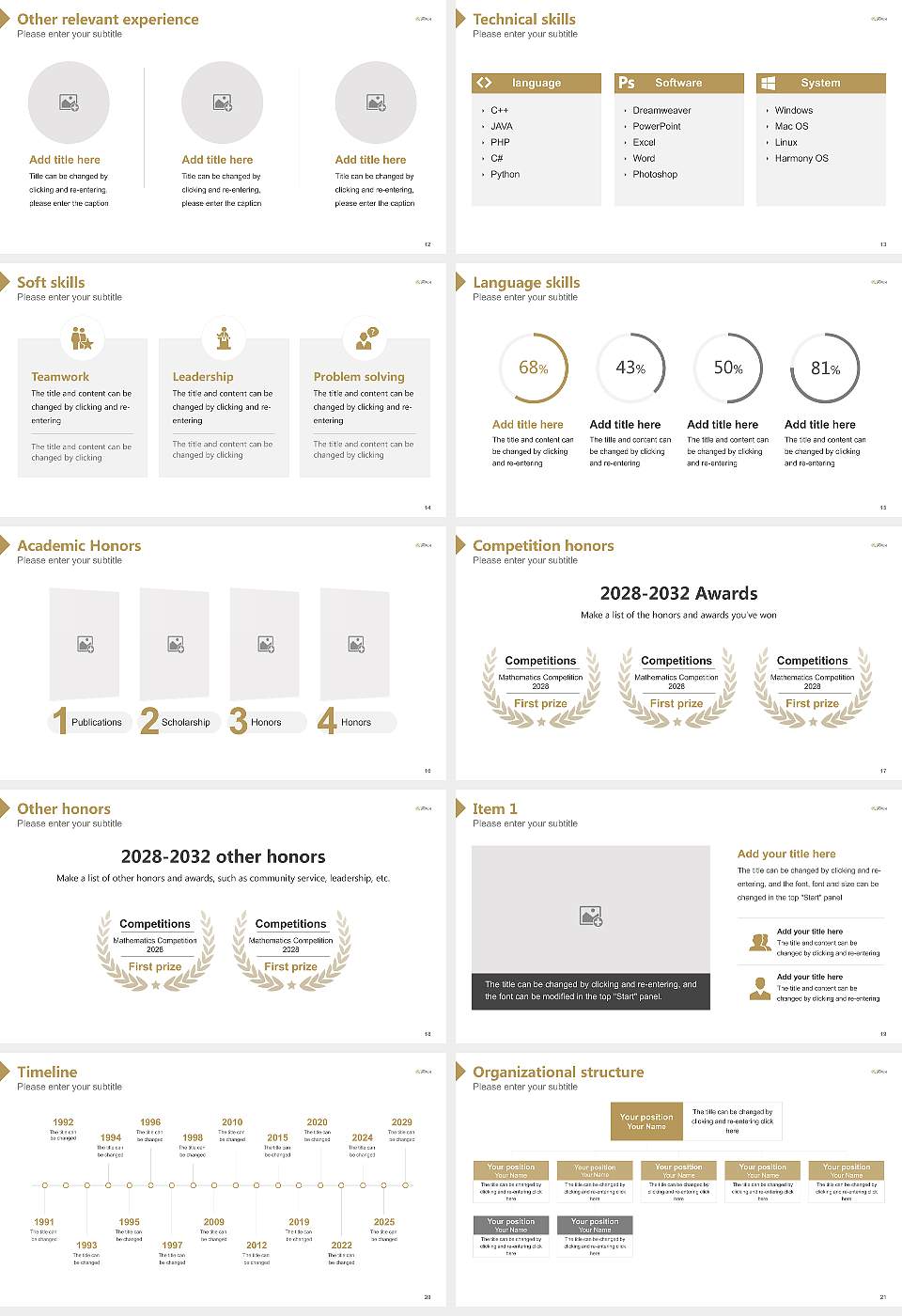 Ferrum College Resume PPT Template16:9 ratio PPT effect preview image3