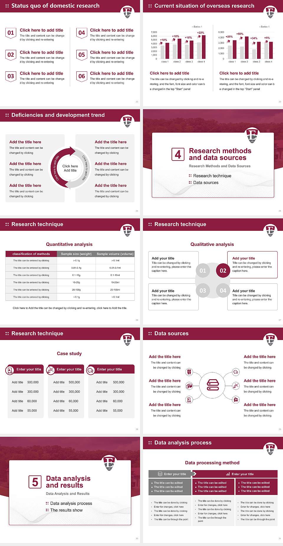 Eastern University Graduation Thesis Defense PPT Template4:3 ratio PPT effect preview image4
