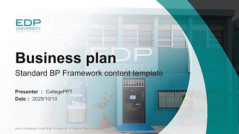 Edp University of Puerto Rico-Humacao Competition/Entrepreneurship Contest PPT Template