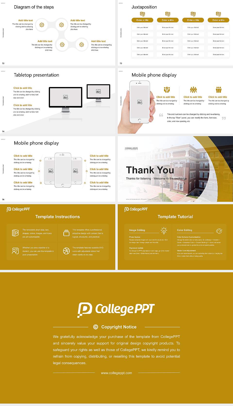 Emporia State University Competition/Entrepreneurship Contest PPT Template16:9 ratio PPT effect preview image9