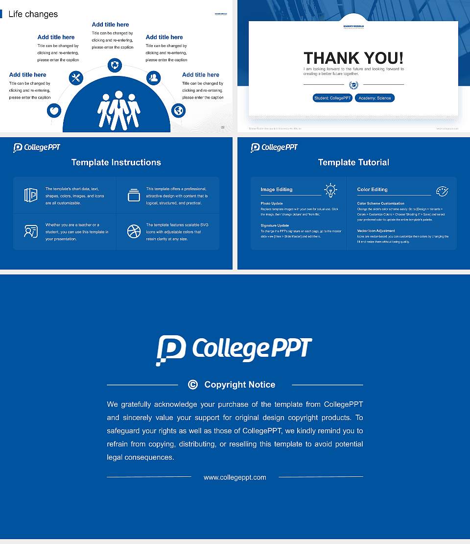 Embry-Riddle Aeronautical University-Worldwide National Scholarship Defense PPT Template16:9 ratio PPT effect preview image4