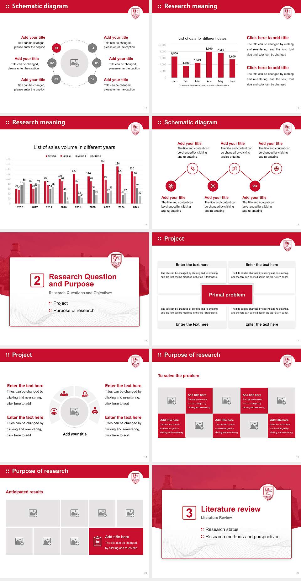 Fairfield University Graduation Thesis Defense PPT Template4:3 ratio PPT effect preview image3