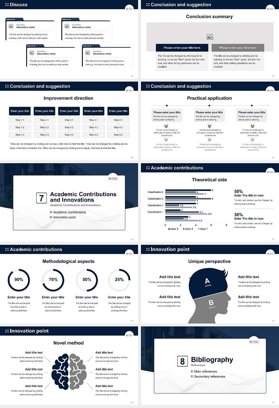 Fairleigh Dickinson University-Metropolitan Campus Graduation Thesis Defense PPT Template16:9 ratio PPT effect preview image6