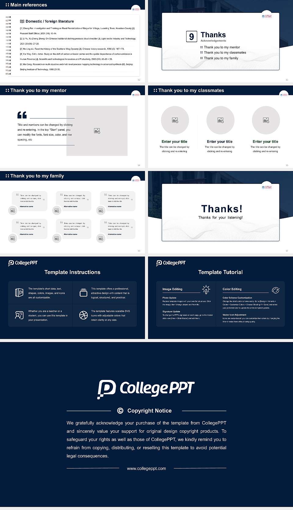 Fairleigh Dickinson University-Metropolitan Campus Graduation Thesis Defense PPT Template16:9 ratio PPT effect preview image7