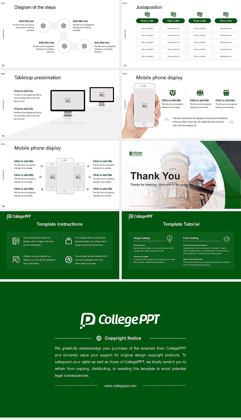 Felician University Competition/Entrepreneurship Contest PPT Template16:9 ratio PPT effect preview image9