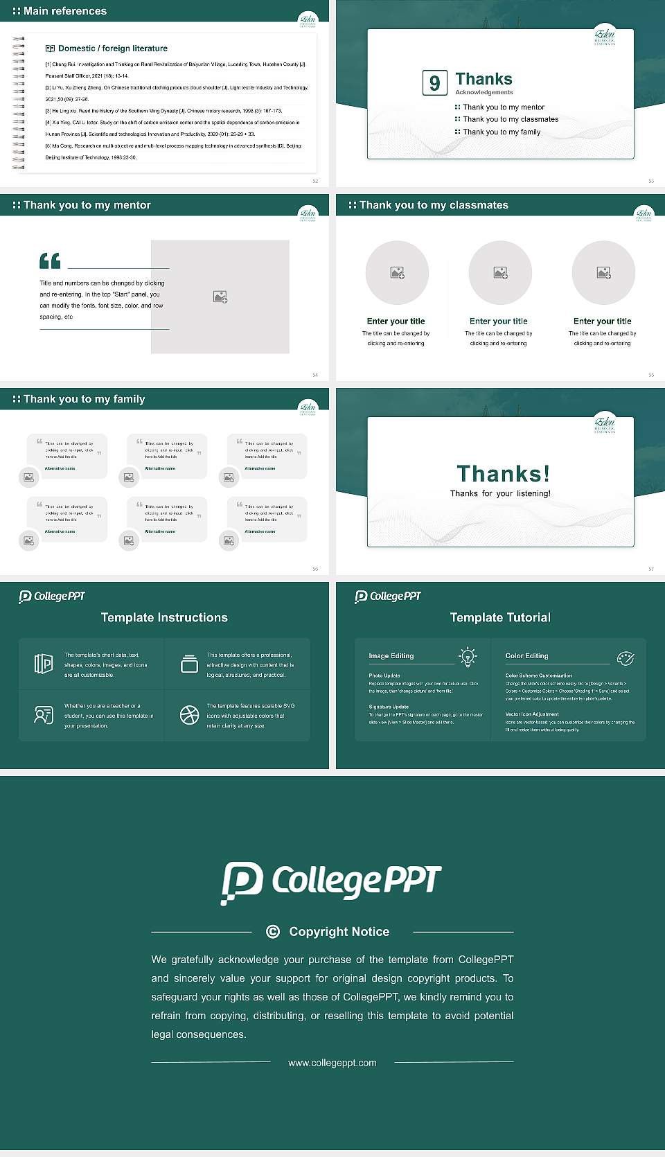 Eden Theological Seminary Graduation Thesis Defense PPT Template16:9 ratio PPT effect preview image7