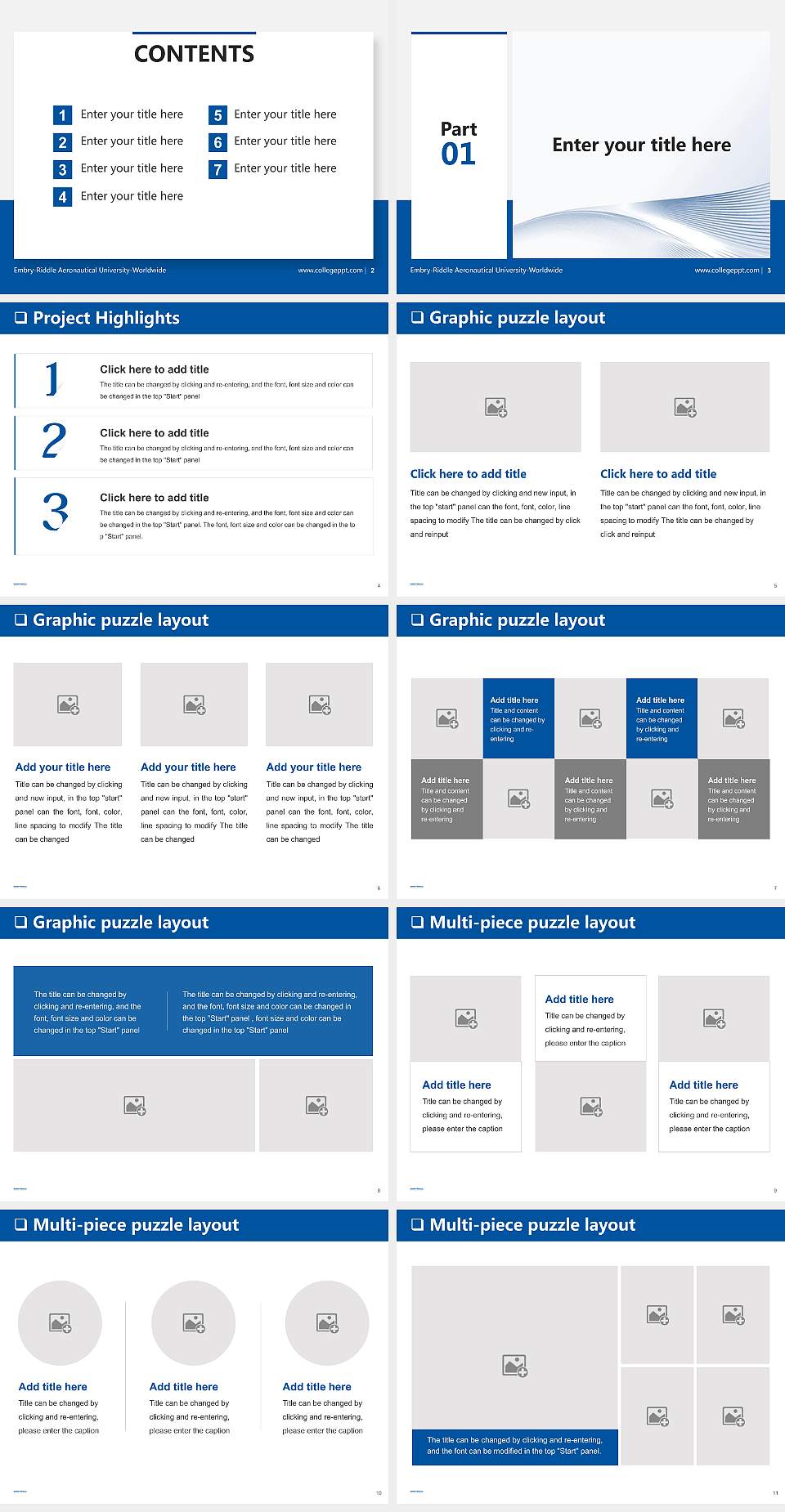 Embry-Riddle Aeronautical University-Worldwide General Purpose PPT Template4:3 ratio PPT effect preview image2