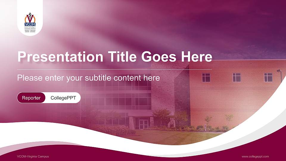 VCOM-Virginia Campus Lecture Sharing and Networking Event PPT Template16:9 ratio PPT effect preview image