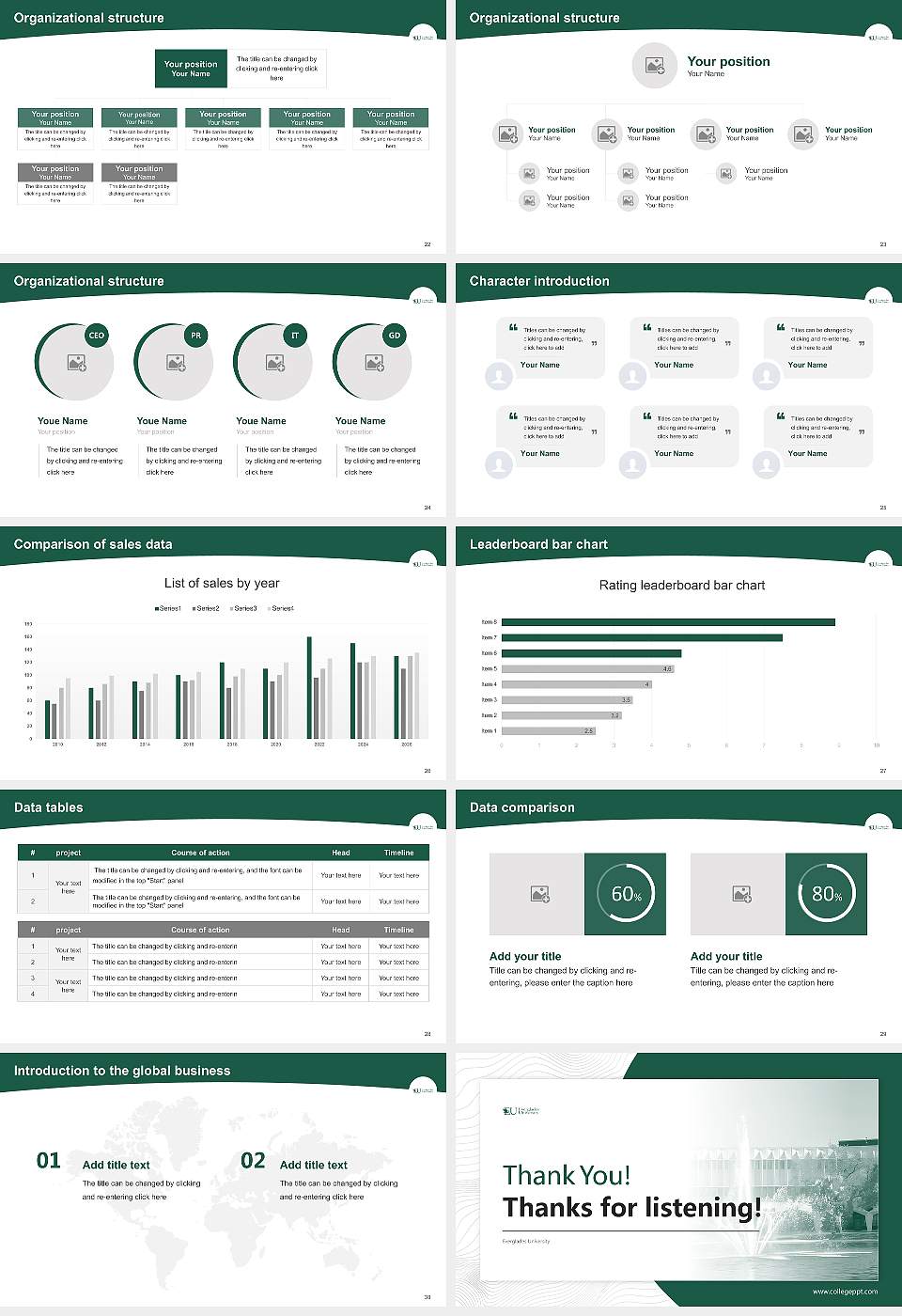 Everglades University Academic Presentation/Research Findings Report PPT Template16:9 ratio PPT effect preview image4
