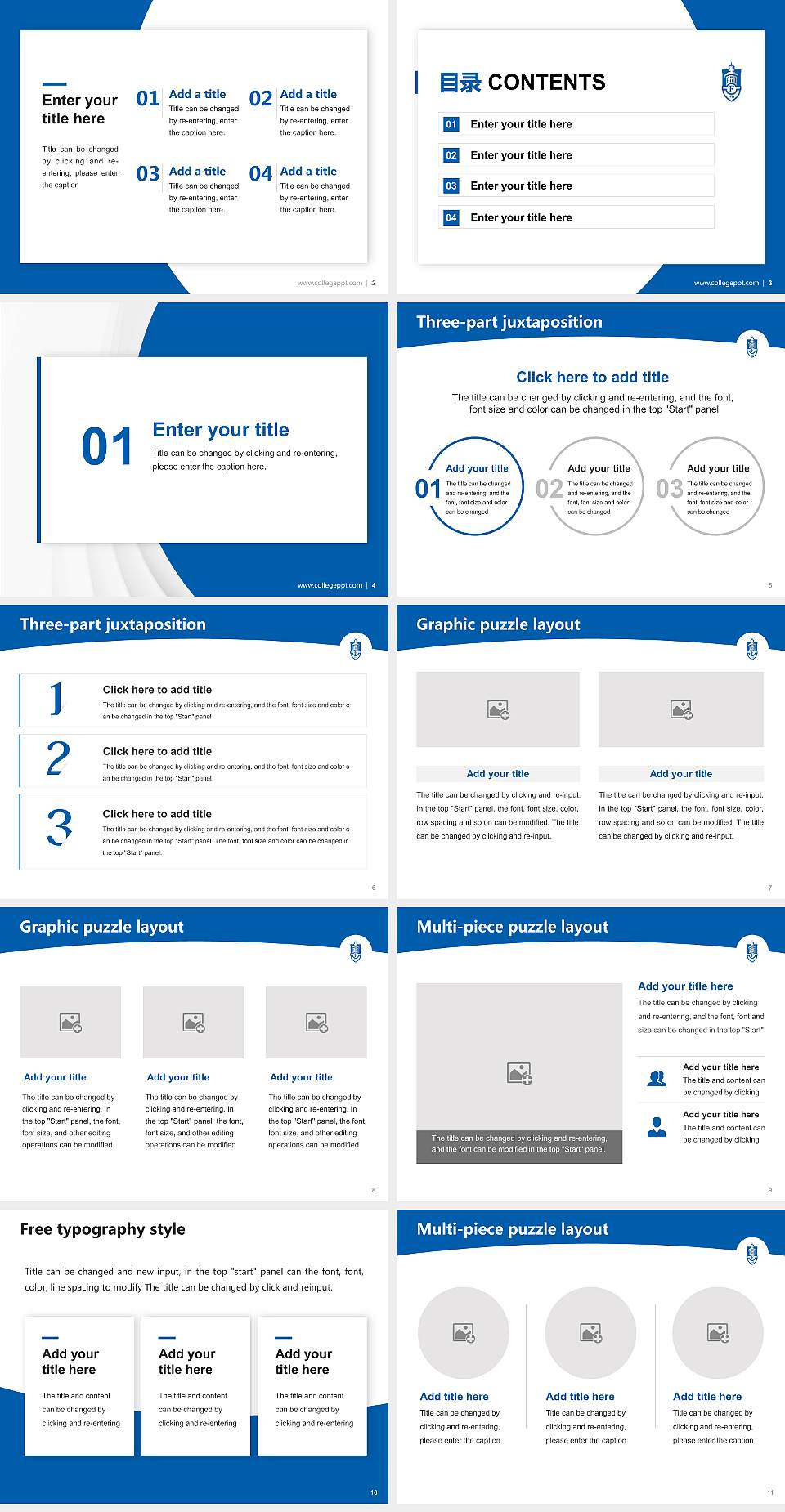 Faulkner University Academic Presentation/Research Findings Report PPT Template4:3 ratio PPT effect preview image2