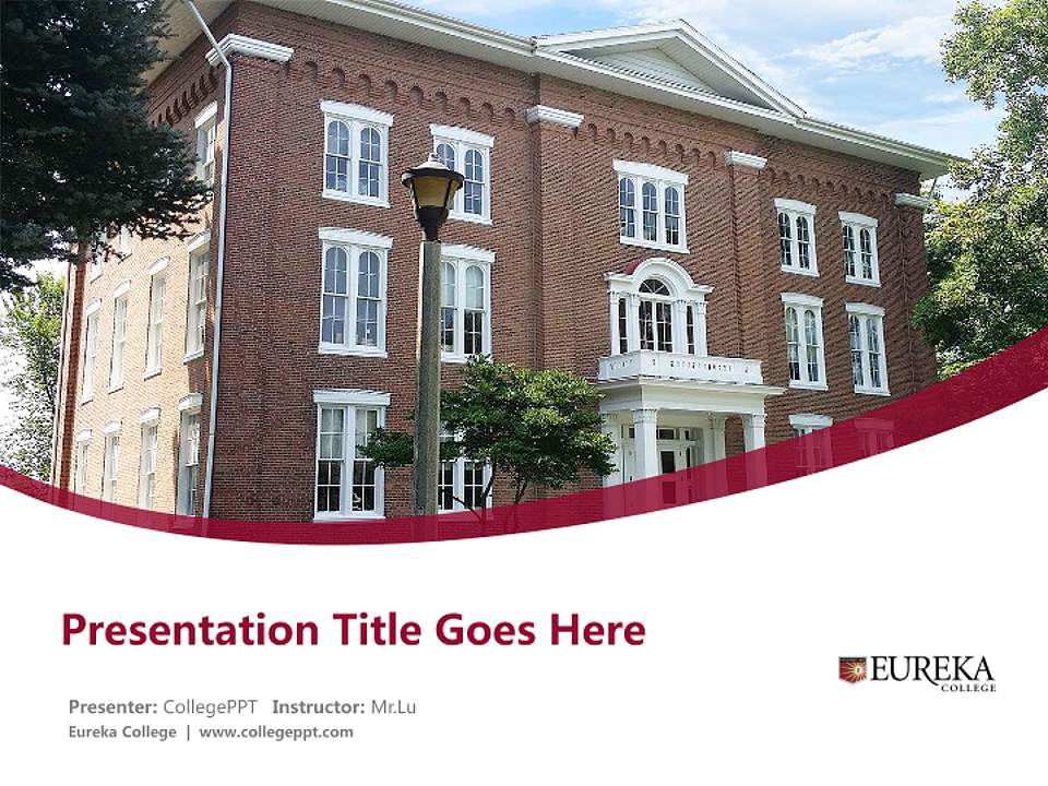 Eureka College Course/Courseware Creation PPT Template4:3 ratio PPT effect preview image5