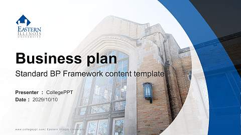 Eastern Illinois University Competition/Entrepreneurship Contest PPT Template