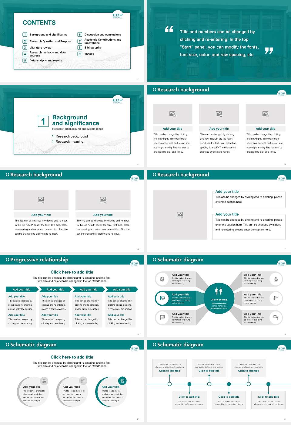 Edp University of Puerto Rico-Humacao Graduation Thesis Defense PPT Template16:9 ratio PPT effect preview image2