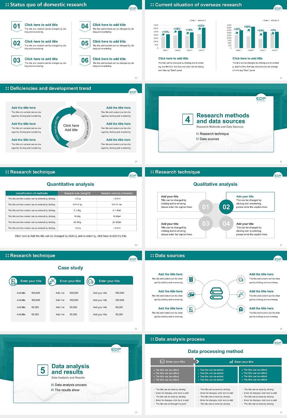 Edp University of Puerto Rico-Humacao Graduation Thesis Defense PPT Template16:9 ratio PPT effect preview image4