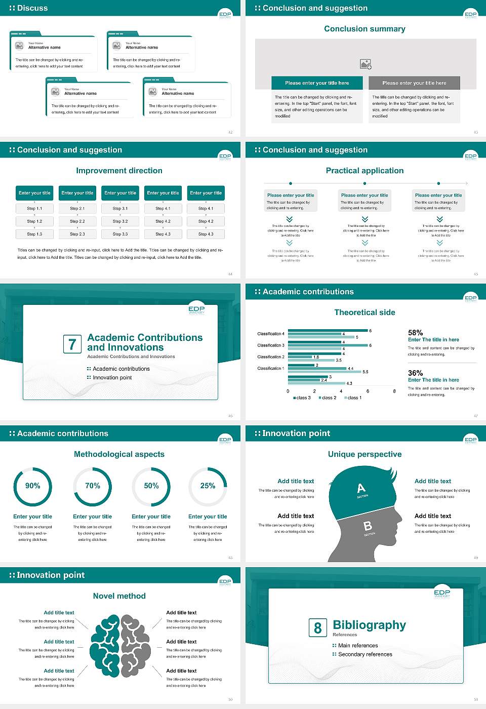 Edp University of Puerto Rico-Humacao Graduation Thesis Defense PPT Template16:9 ratio PPT effect preview image6
