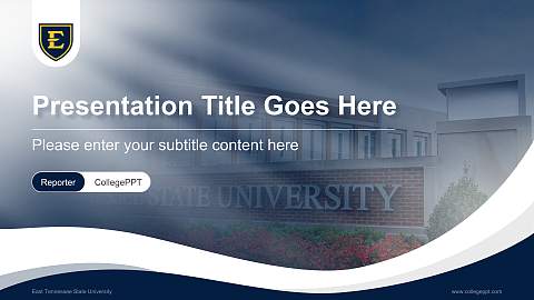 East Tennessee State University Lecture Sharing and Networking Event PPT Template