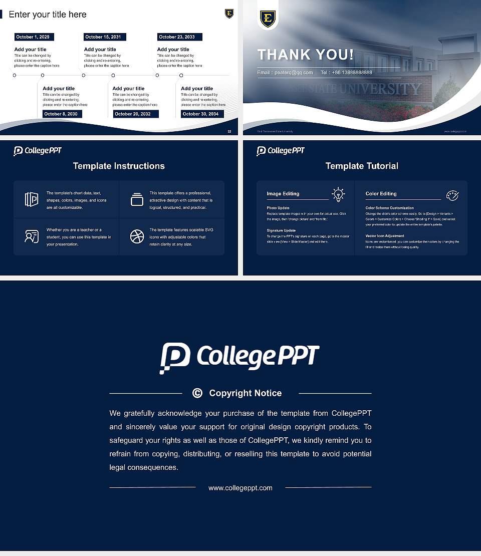 East Tennessee State University Lecture Sharing and Networking Event PPT Template16:9 ratio PPT effect preview image4