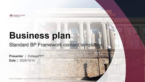 Fairmont State University Competition/Entrepreneurship Contest PPT Template