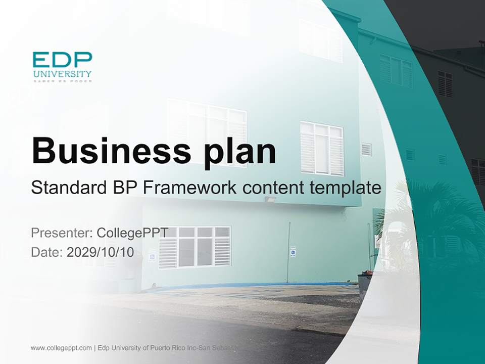 Edp University of Puerto Rico Inc-San Sebastian Competition/Entrepreneurship Contest PPT Template4:3 ratio PPT effect preview image9