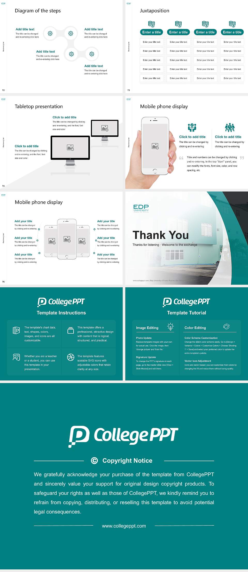 Edp University of Puerto Rico Inc-San Sebastian Competition/Entrepreneurship Contest PPT Template4:3 ratio PPT effect preview image9