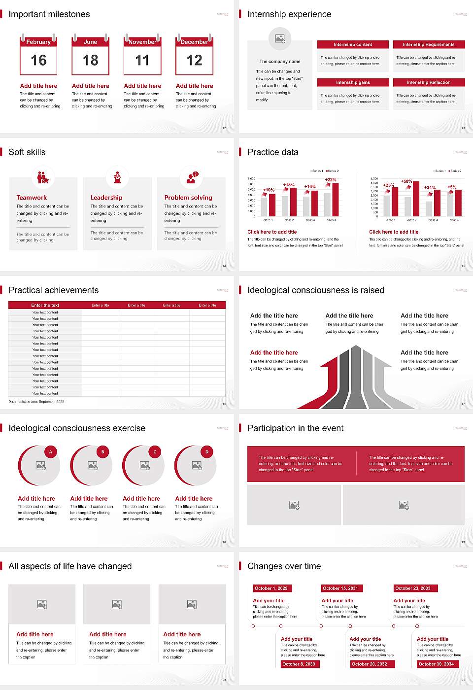 Ferris State University National Scholarship Defense PPT Template16:9 ratio PPT effect preview image3