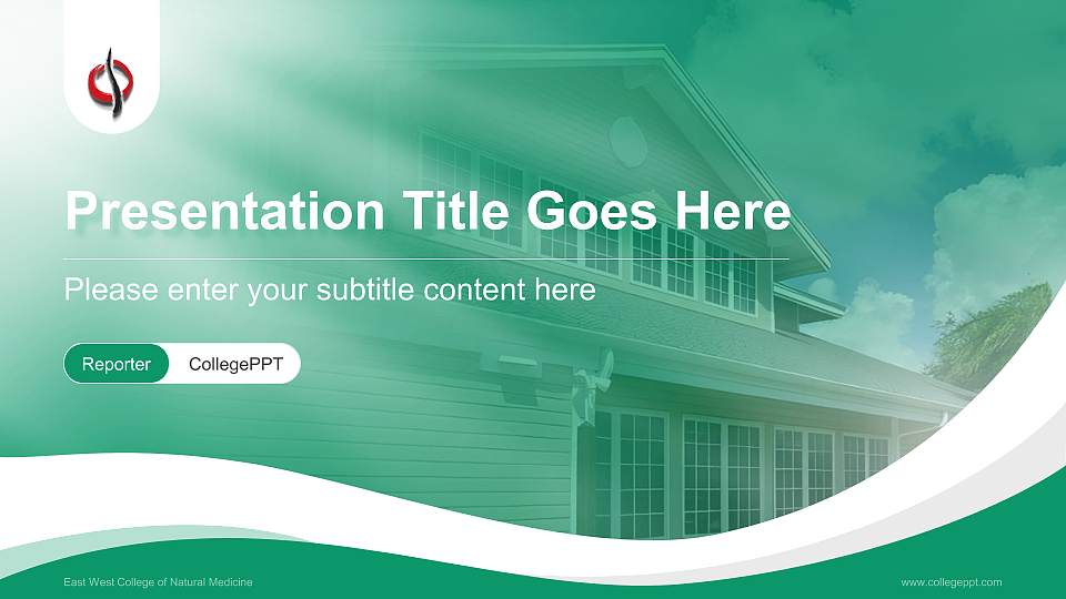 East West College of Natural Medicine Lecture Sharing and Networking Event PPT Template16:9 ratio PPT effect preview image