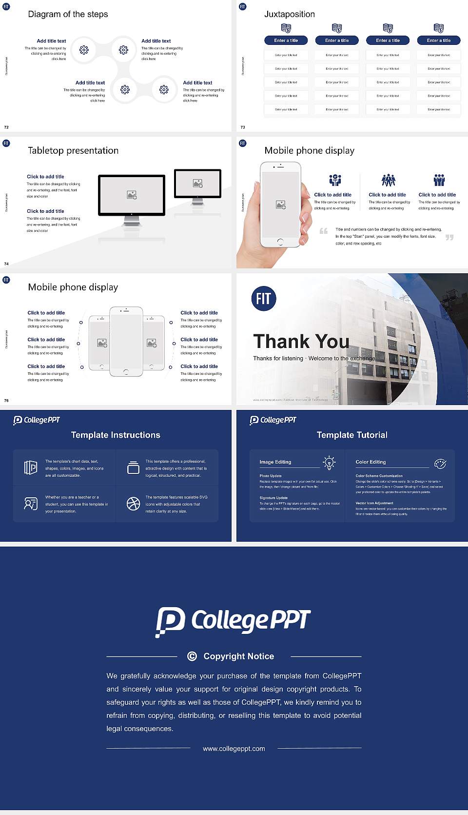 Fashion Institute of Technology Competition/Entrepreneurship Contest PPT Template16:9 ratio PPT effect preview image9