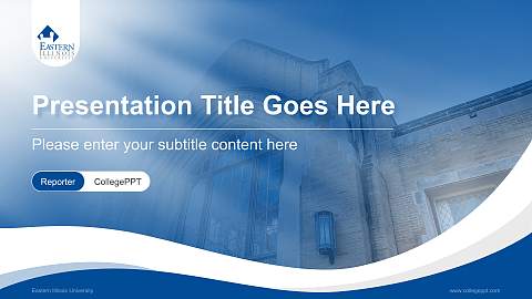Eastern Illinois University Lecture Sharing and Networking Event PPT Template