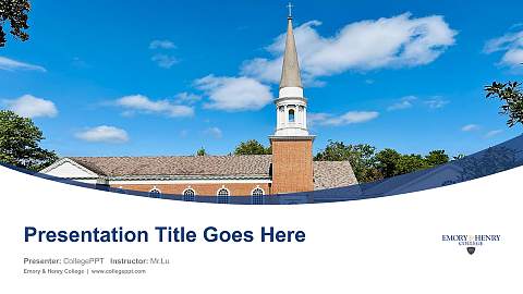 Emory & Henry College Course/Courseware Creation PPT Template