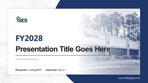Southern Evangelical Seminary Academic Presentation/Research Findings Report PPT Template