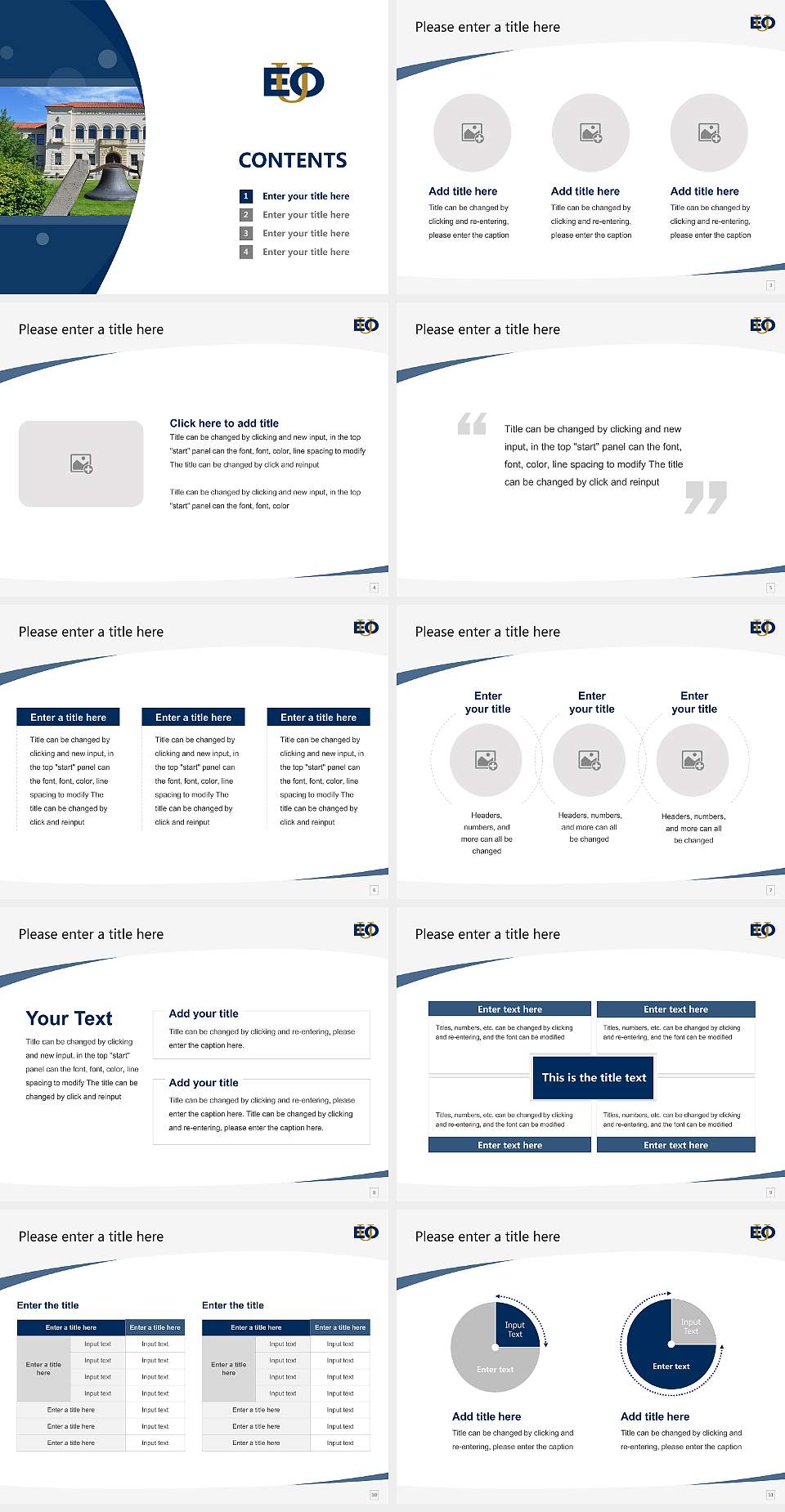 Eastern Oregon University Course/Courseware Creation PPT Template4:3 ratio PPT effect preview image2