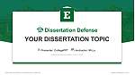 Eastern Michigan University Soutenance de thèse Modèle PPT