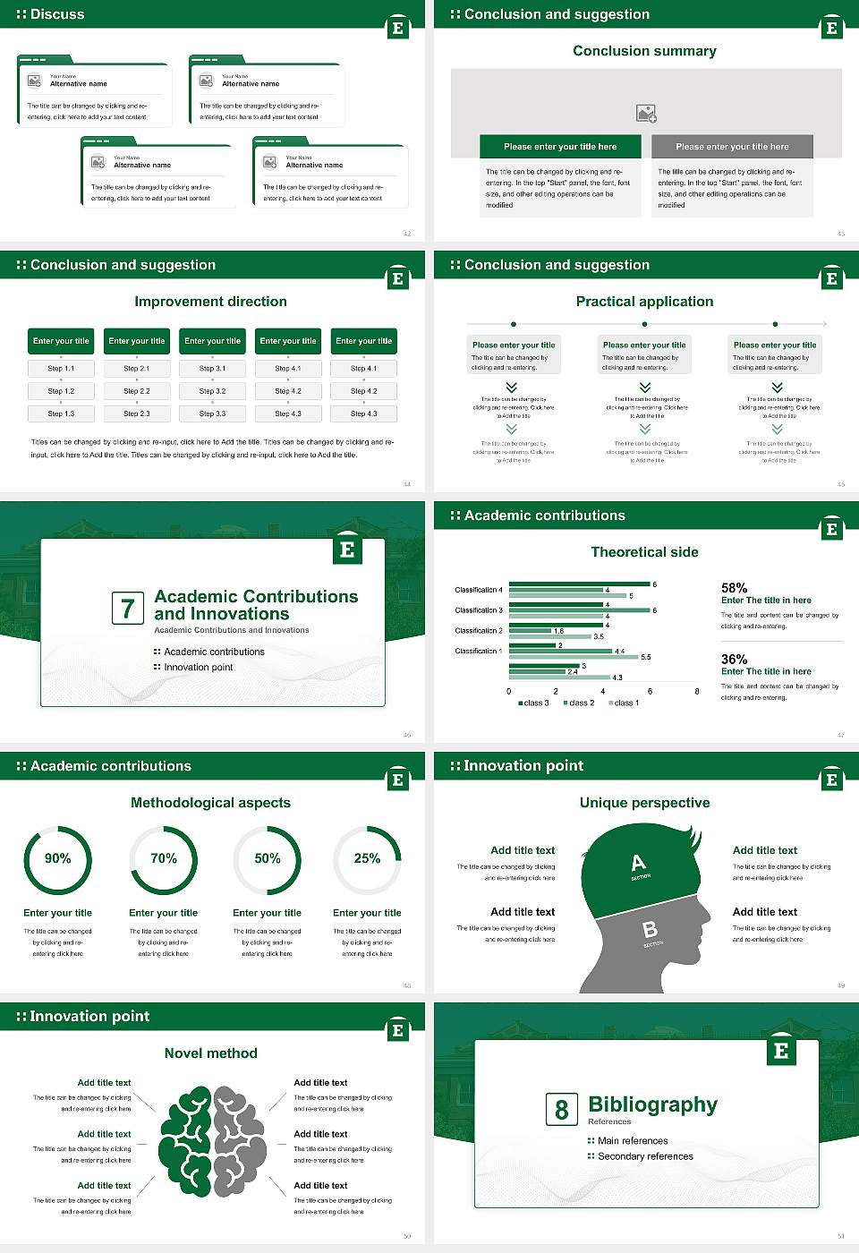 Eastern Michigan University Graduation Thesis Defense PPT Template16:9 ratio PPT effect preview image6
