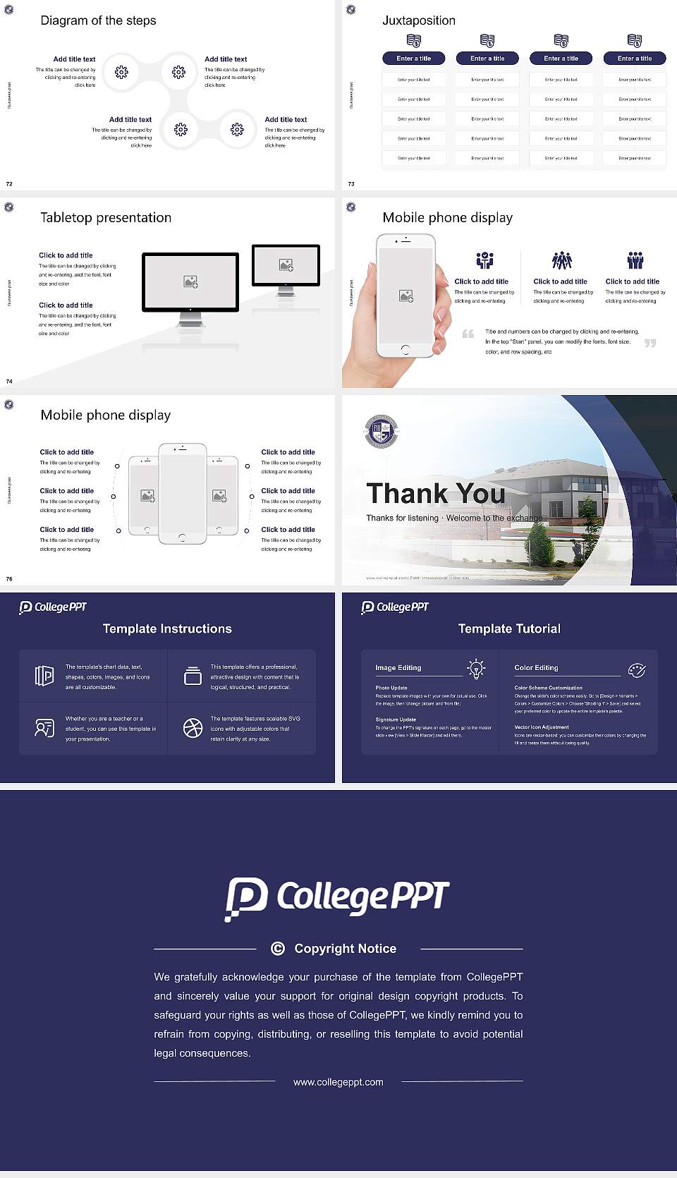 Faith International University Competition/Entrepreneurship Contest PPT Template16:9 ratio PPT effect preview image9