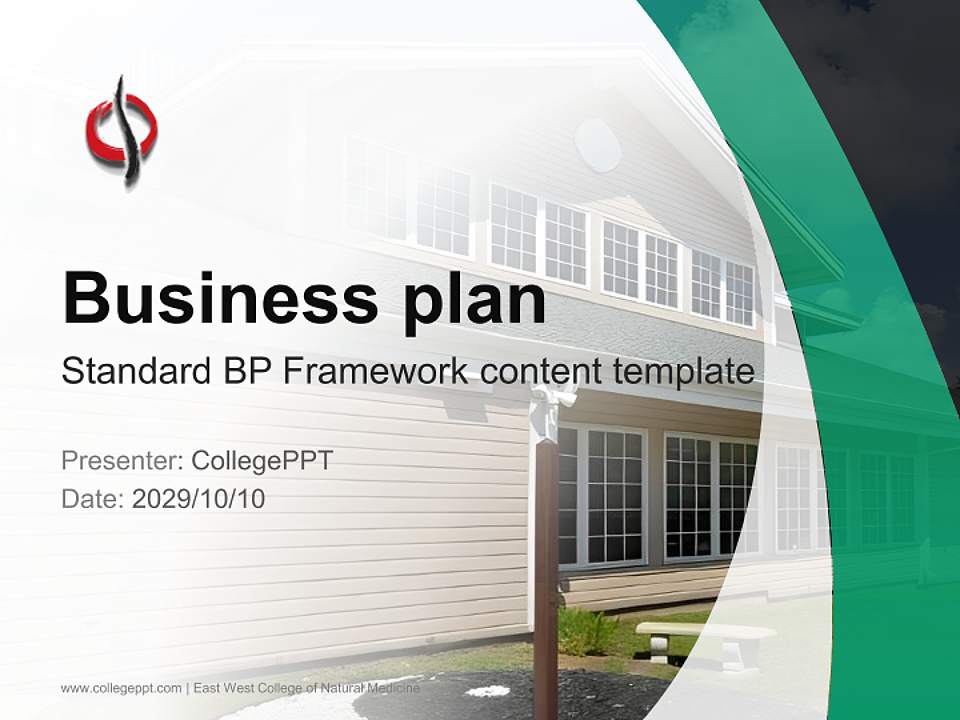 East West College of Natural Medicine Competition/Entrepreneurship Contest PPT Template4:3 ratio PPT effect preview image9
