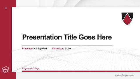 Edgewood College Thesis Proposal/Graduation Defense PPT Template