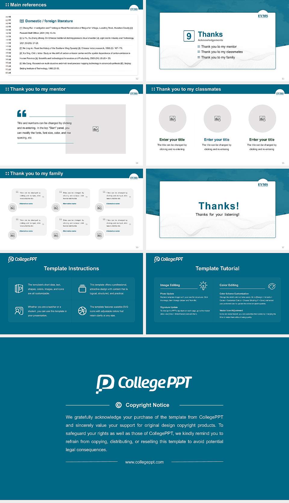 Eastern Virginia Medical School Graduation Thesis Defense PPT Template16:9 ratio PPT effect preview image7