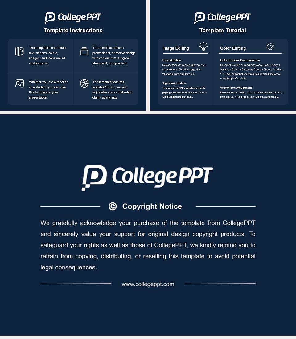 Fairfax University of America Course/Courseware Creation PPT Template4:3 ratio PPT effect preview image5