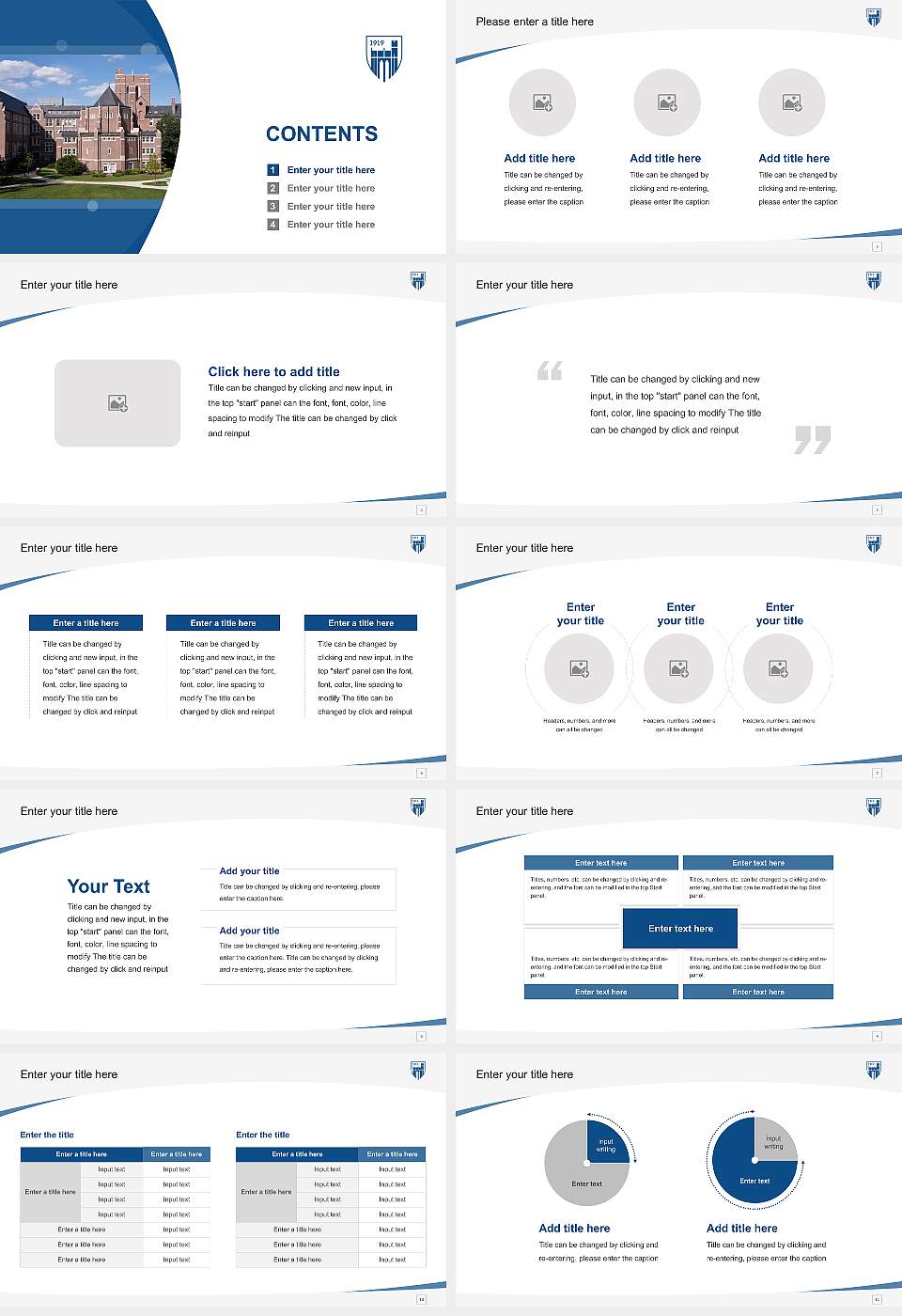 Emmanuel College Course/Courseware Creation PPT Template16:9 ratio PPT effect preview image2