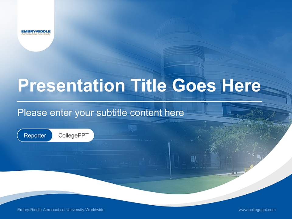 Embry-Riddle Aeronautical University-Worldwide Lecture Sharing and Networking Event PPT Template4:3 ratio PPT effect preview image4