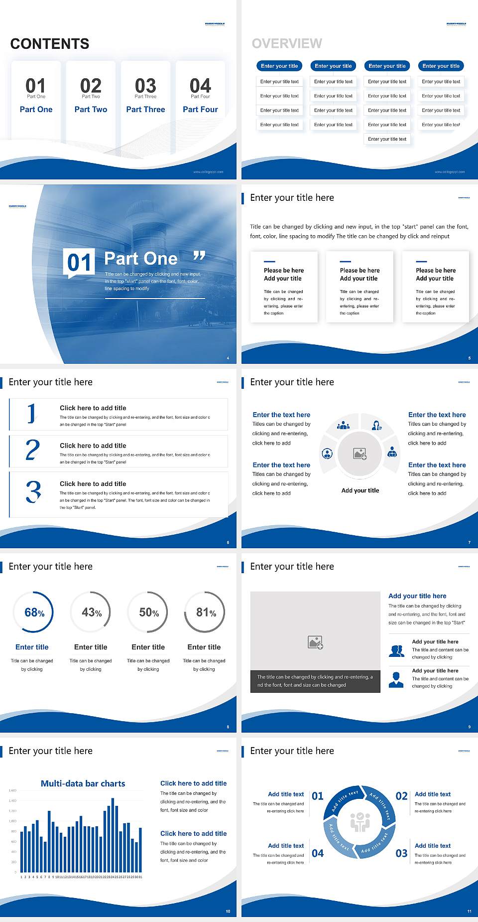 Embry-Riddle Aeronautical University-Worldwide Lecture Sharing and Networking Event PPT Template4:3 ratio PPT effect preview image2