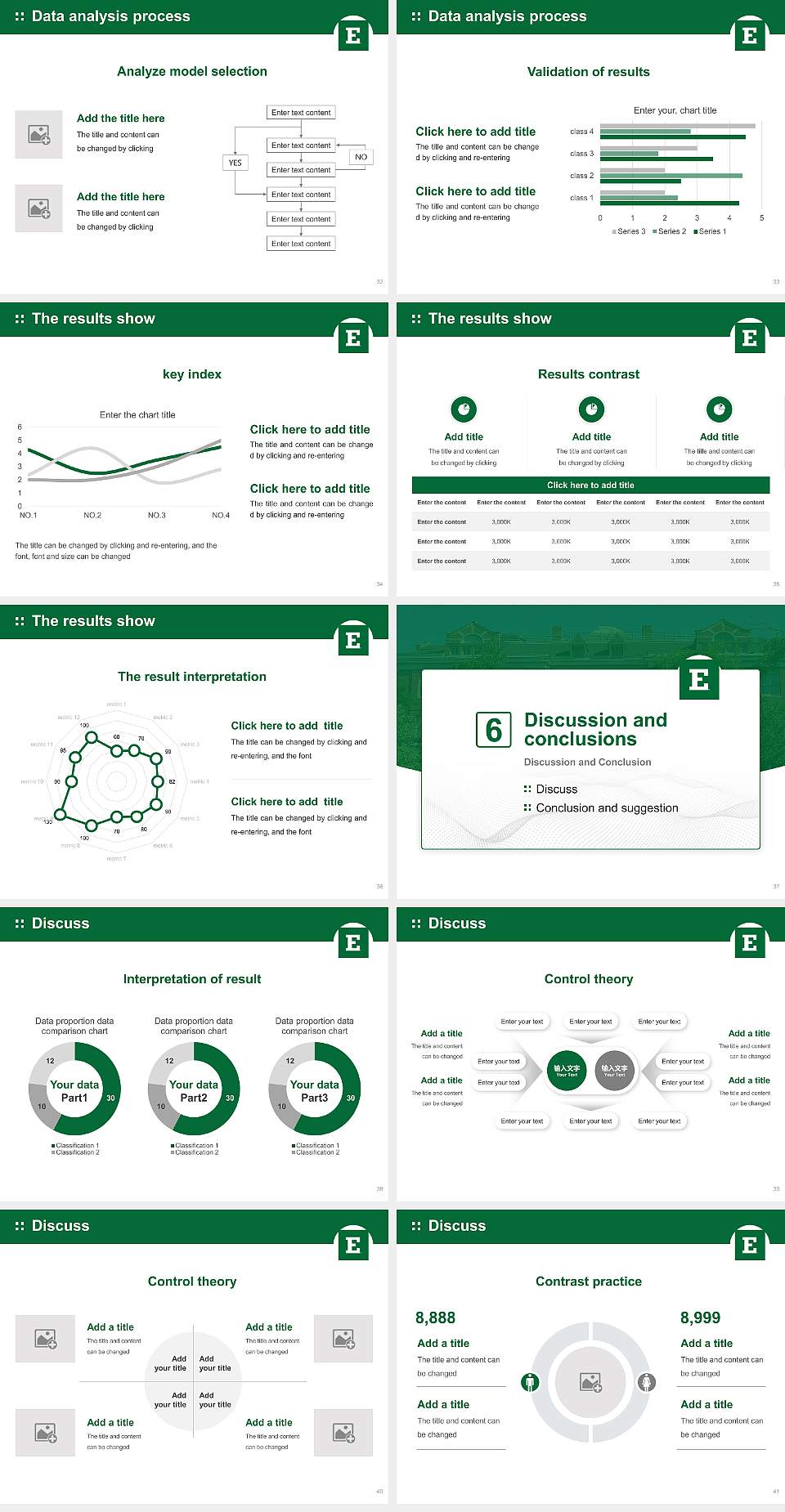 Eastern Michigan University Graduation Thesis Defense PPT Template4:3 ratio PPT effect preview image5