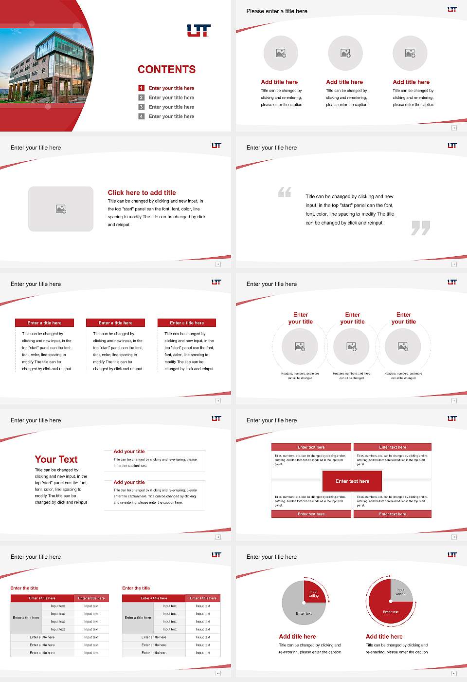 Utah Tech University Course/Courseware Creation PPT Template16:9 ratio PPT effect preview image2