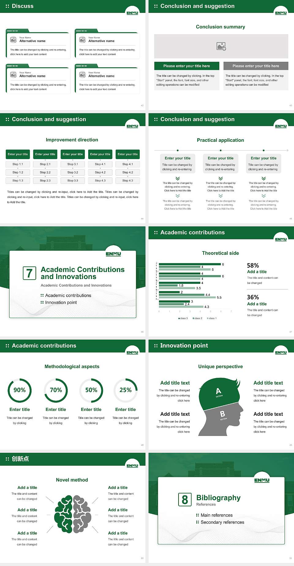 Eastern New Mexico University-Main Campus Graduation Thesis Defense PPT Template4:3 ratio PPT effect preview image6