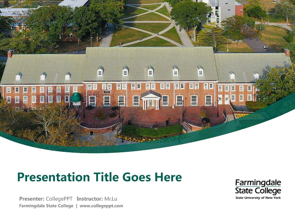 Farmingdale State College Course/Courseware Creation PPT Template4:3 ratio PPT effect preview image5