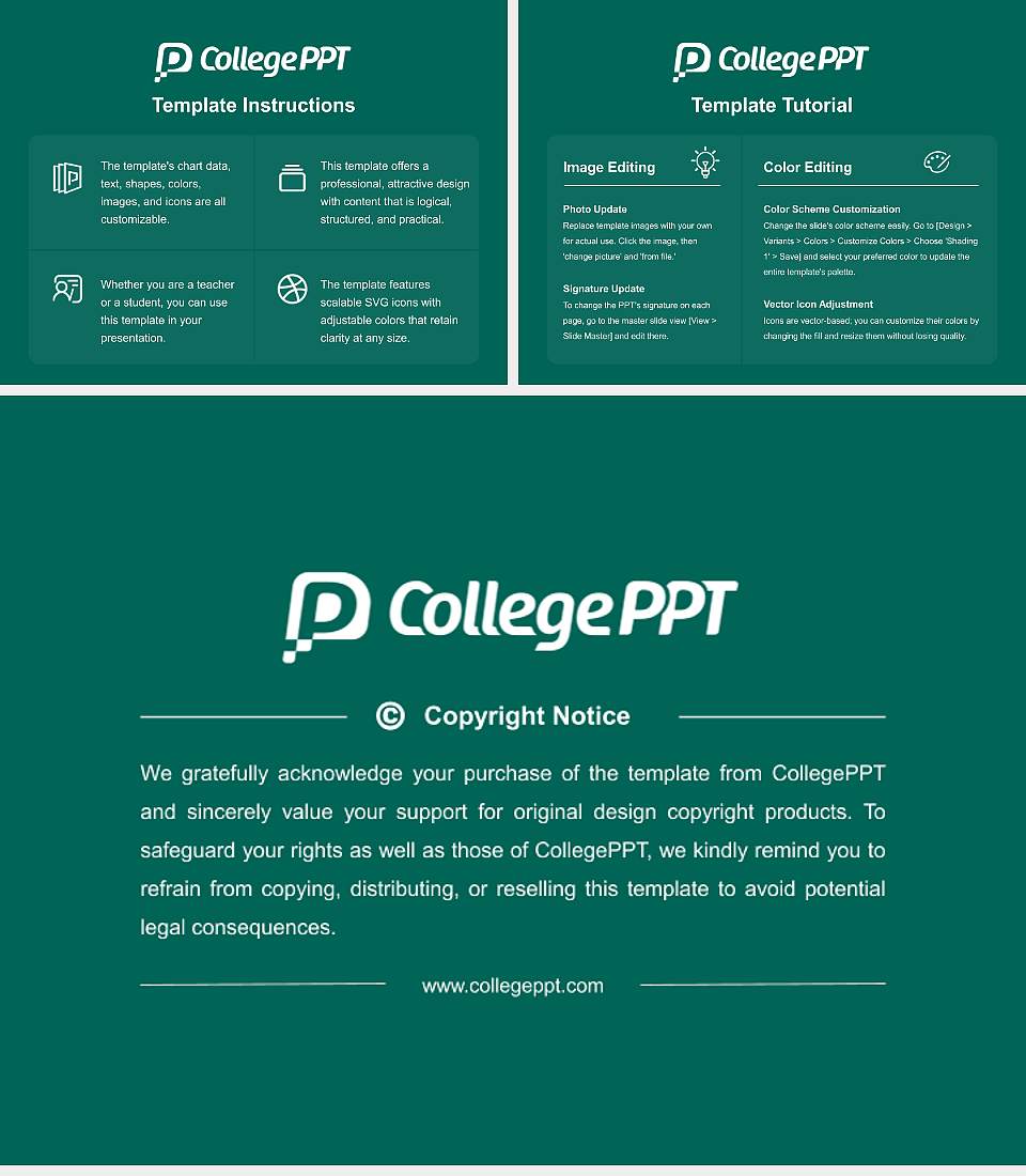 Farmingdale State College Course/Courseware Creation PPT Template4:3 ratio PPT effect preview image5